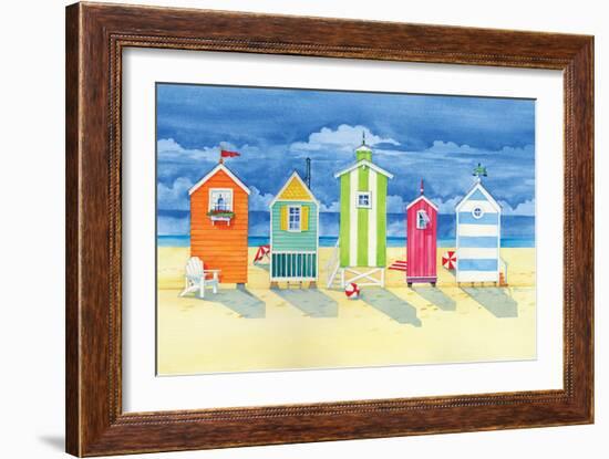 Brighton Huts-Paul Brent-Framed Art Print