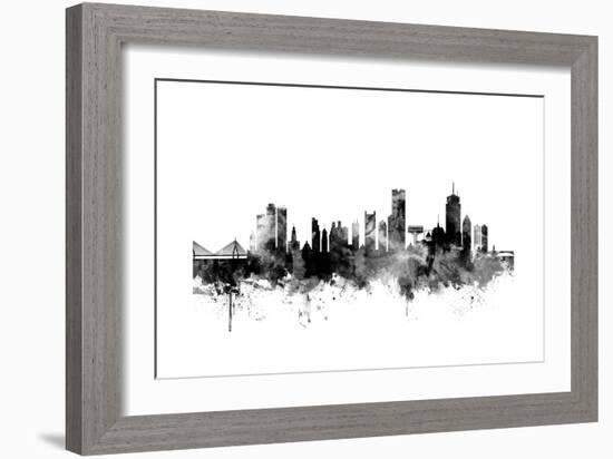 Boston Massachusetts Skyline-Michael Tompsett-Framed Art Print