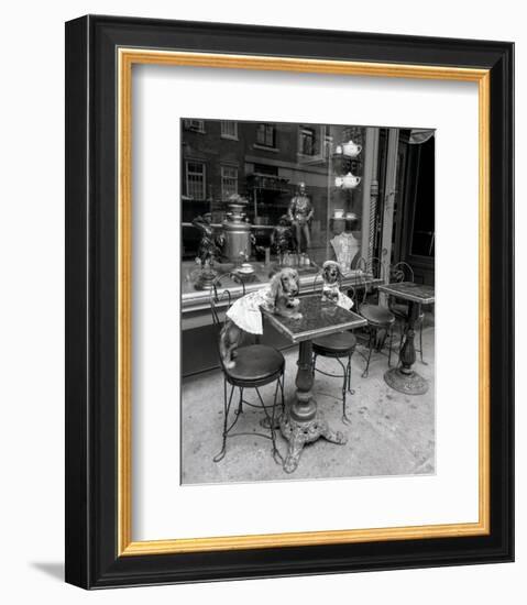 Barking at the Waiter-Jim Dratfield-Framed Photo