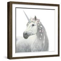 Spirit Unicorn II Square-James Wiens-Framed Art Print