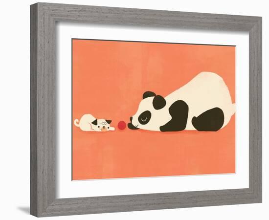 The Pug and the Panda-Jay Fleck-Framed Premium Giclee Print