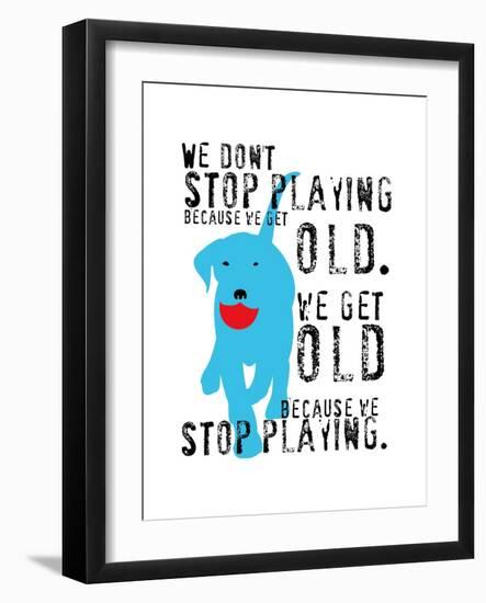 Don’t Stop Playing-Ginger Oliphant-Framed Art Print