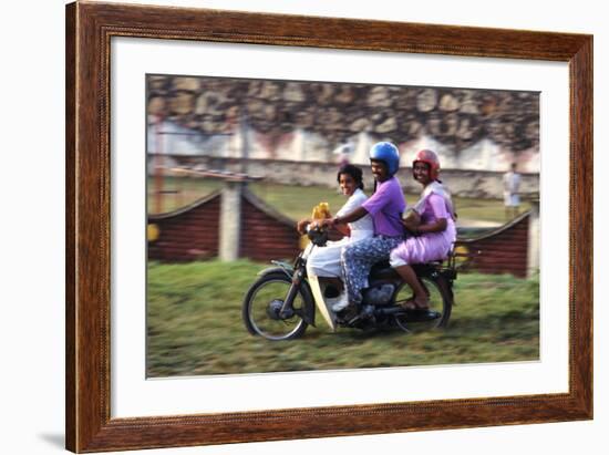 Family Scooter-Charles Bowman-Framed Photographic Print