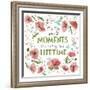It's the Small Moments on White-Heather Rosas-Framed Art Print