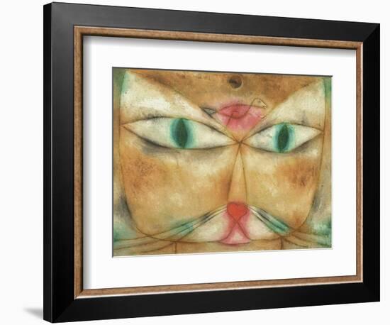 Cat and Bird-Paul Klee-Framed Giclee Print