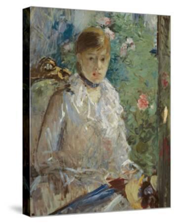 Summer Young woman at the window by Berthe Morisot Giclee Repro on Canvas