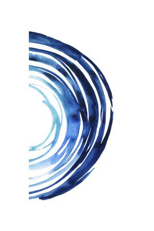 18x42 Blue Vortex II By Grace Popp - Blue