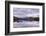 Frozen Lochan na h-Achlaise and snow covered Black Mount mountain range, Rannoch Moor, Scotland. Wi-Adam Burton-Framed Photographic Print