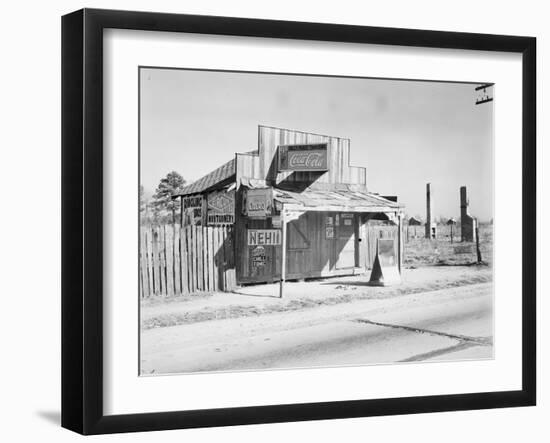 Coca-Cola shack in Alabama, 1935-Walker Evans-Framed Photographic Print