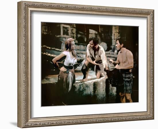 Voyage au centre by la terre JOURNEY TO THE CENTER OF THE EARTH by HenryLevin with Arlene Dahl, Pat-null-Framed Photo