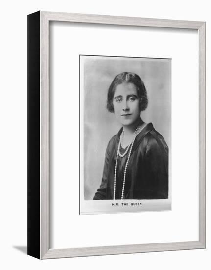 'HM Queen Elizabeth, the Queen Mother', 1937-Unknown-Framed Photographic Print