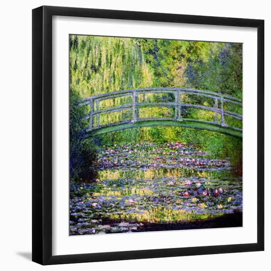 The Waterlily Pond with the Japanese Bridge, 1899-Claude Monet-Framed Giclee Print