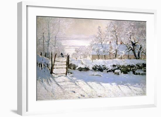 The Magpie, 1869-Claude Monet-Framed Giclee Print