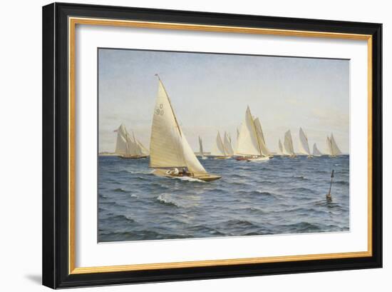 The Race-Axel		 Johansen-Framed Giclee Print