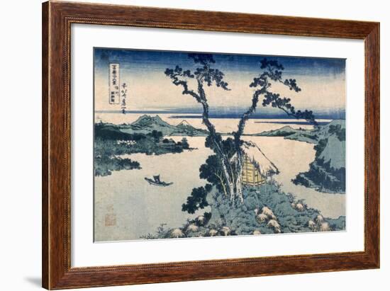 The Suna Lake (Colour Woodblock Print)-Katsushika Hokusai-Framed Giclee Print