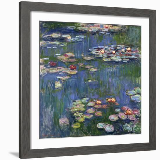 Water Lilies, 1916-Claude Monet-Framed Giclee Print