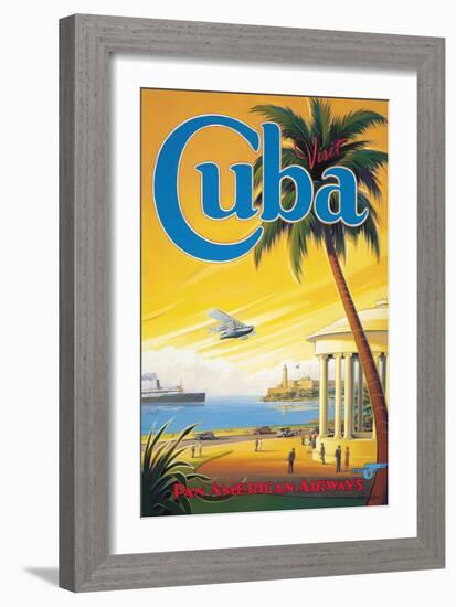 Visit Cuba-Kerne Erickson-Framed Giclee Print