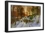 Glowed with Tints of Evening Hours-Joseph Farquharson-Framed Giclee Print