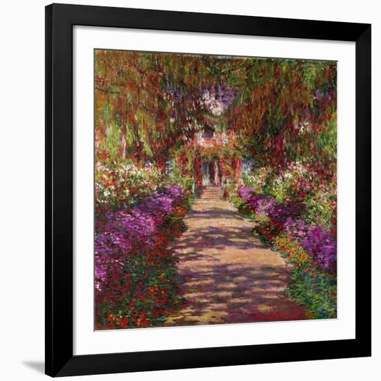 A Pathway in Monet's Garden, Giverny, 1902-Claude Monet-Framed Giclee Print