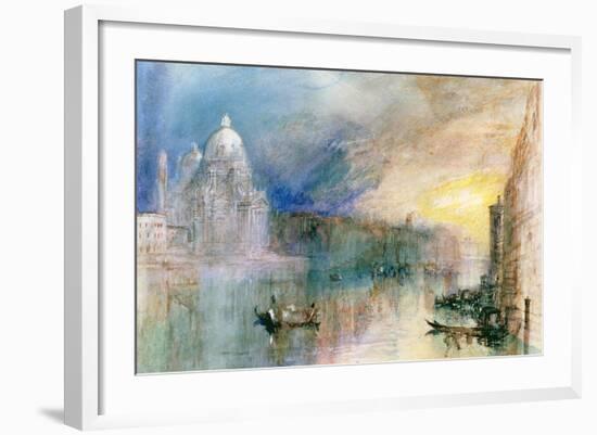 Venice: Grand Canal with Santa Maria Della Salute-J^ M^ W^ Turner-Framed Giclee Print