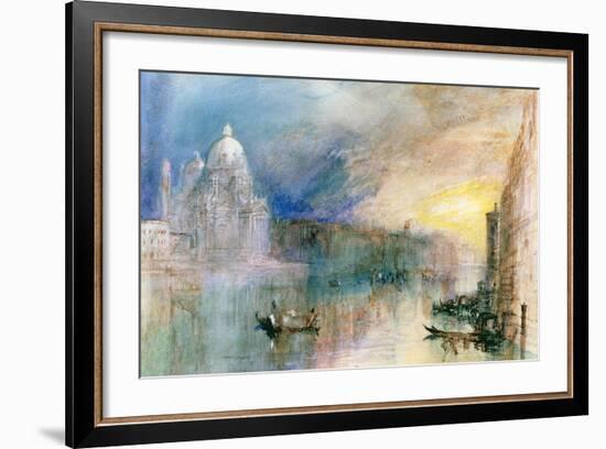 Venice: Grand Canal with Santa Maria Della Salute-J^ M^ W^ Turner-Framed Giclee Print