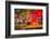 Night street scene, Kowloon, Hong Kong, China.-Michael DeFreitas-Framed Photographic Print