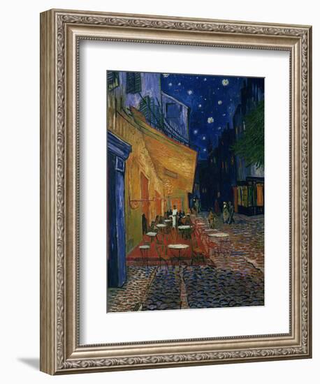 The Café Terrace on the Place du Forum, Arles, at Night, c.1888-Vincent van Gogh-Framed Photographic Print