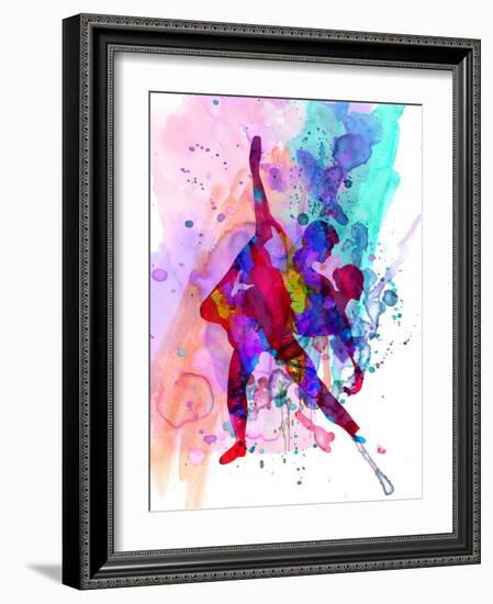 Romantic Ballet Watercolor 3-Irina March-Framed Art Print