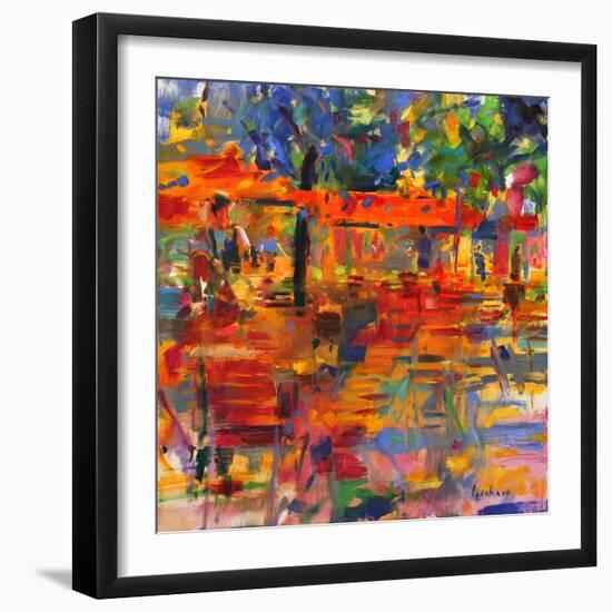 Falling Leaves, Paris-Peter Graham-Framed Giclee Print