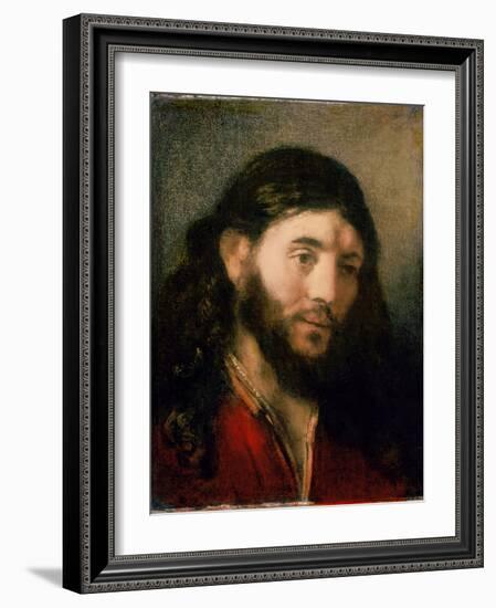 Head of Christ-Rembrandt van Rijn-Framed Giclee Print