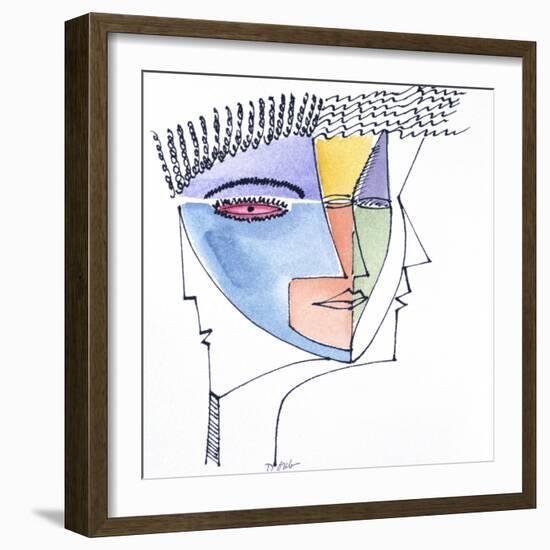 Faces V-Diana Ong-Framed Giclee Print