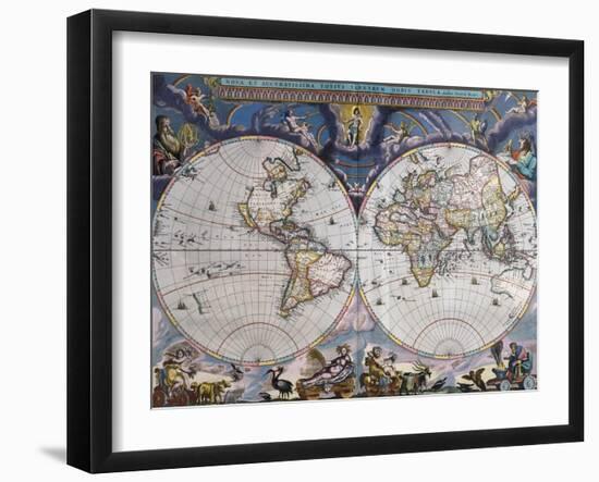 Nova et Accuratissima Totius-Joan Blaeu-Framed Giclee Print