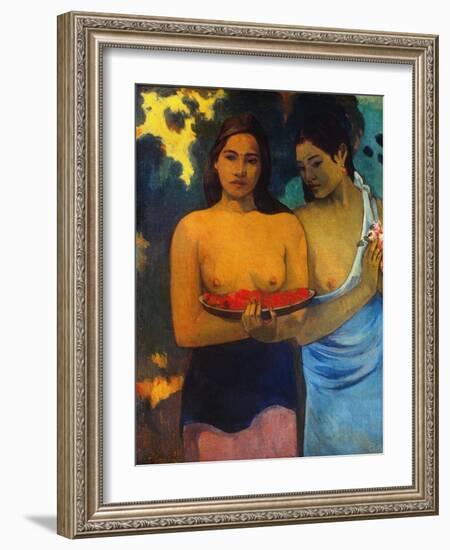 Gauguin: Two Women, 1899-Paul Gauguin-Framed Giclee Print