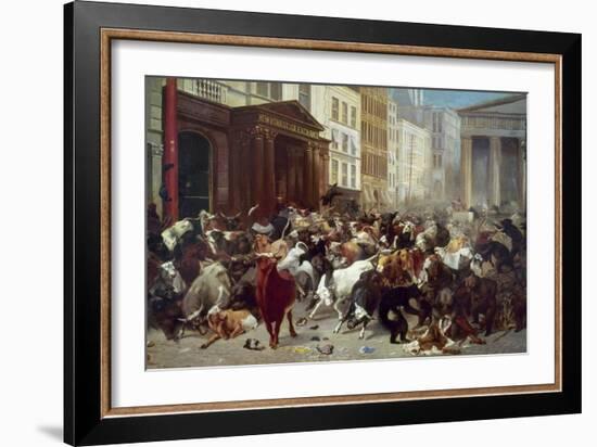 Wall Street: Bears & Bulls-William Holbrook Beard-Framed Giclee Print