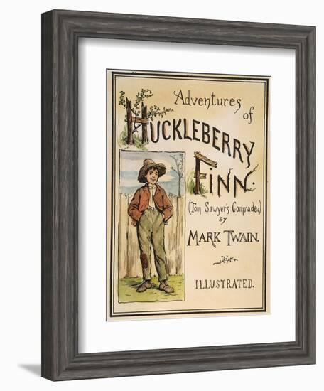 Huck Finn, 1885-Edward Windsor Kemble-Framed Giclee Print