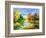 The Autumn Landscape Executed By Oil On A Canvas-balaikin2009-Framed Art Print