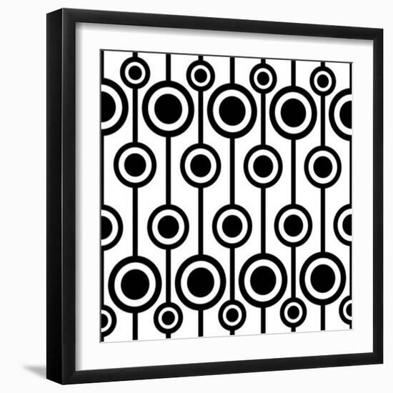 Seamless Retro Pattern-katritch-Framed Art Print