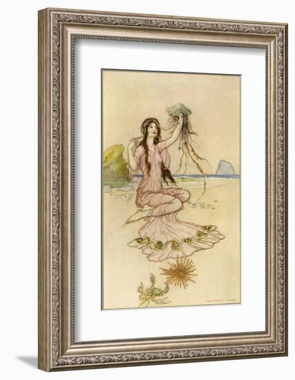 Fairy by the Sea-Warwick Goble-Framed Photographic Print