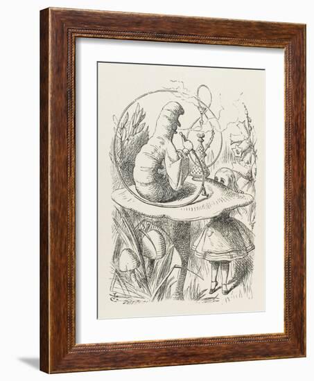 Caterpillar Alice and the Caterpillar-John Tenniel-Framed Photographic Print