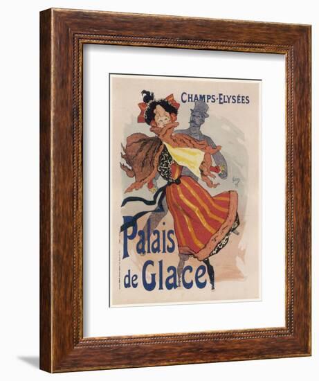 Poster for the Fashionable Palais De Glace in the Champs Elysees Paris-Jules Ch?ret-Framed Photographic Print