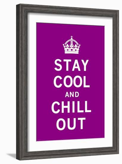 Stay Cool and Chill Out-The Vintage Collection-Framed Art Print