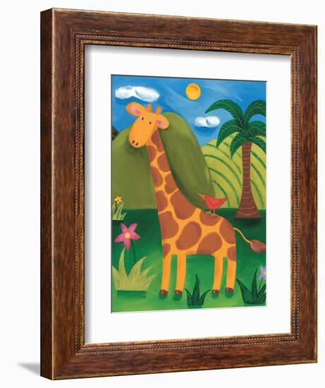 Gerry the Giraffe-Sophie Harding-Framed Art Print