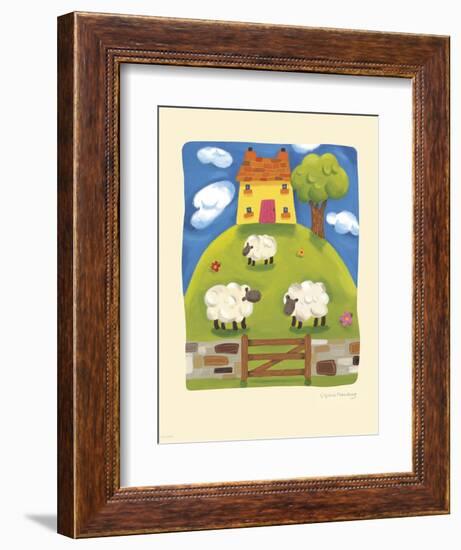 Yellow Farmhouse-Sophie Harding-Framed Art Print