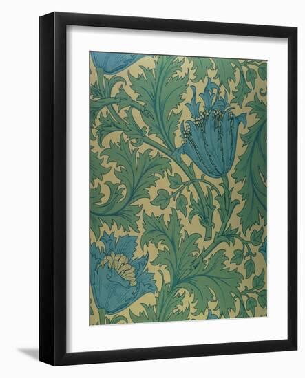 Anemone' Design-William Morris-Framed Giclee Print