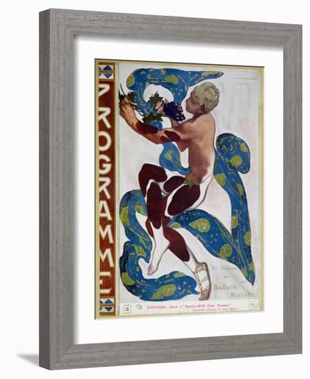 Nijinsky's Faun Costume in "L'Apres Midi D'Un Faune" by Claude Debussy-Leon Bakst-Framed Giclee Print