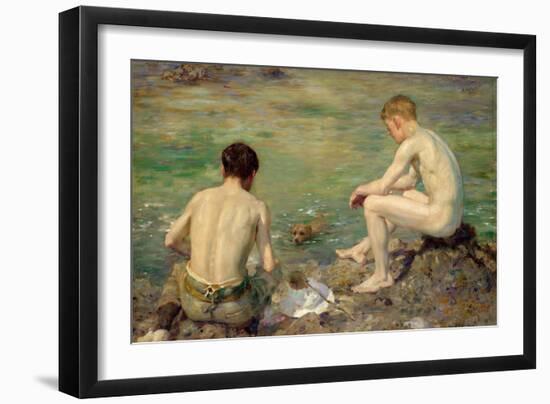 Three Companions-Henry Scott Tuke-Framed Giclee Print