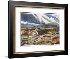 Ruined Country, Vimy, British Artists at the Front, Continuation of the Western Front, Nash, 1918-Paul Nash-Framed Giclee Print