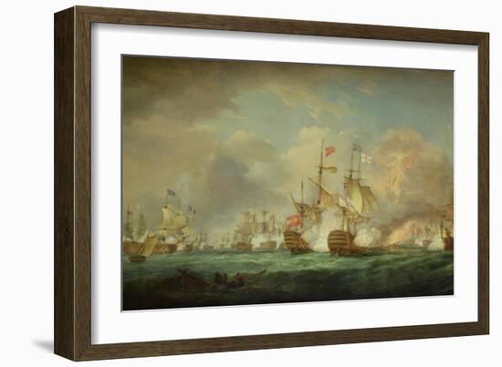 Battle of Trafalgar, 21st Oct. 1805-Thomas Whitcombe-Framed Giclee Print