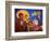 The Holy Family at Nativity, 2007-Laura James-Framed Giclee Print