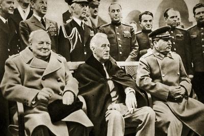 'The 'Big Three' at the Yalta Conference' Giclee Print - English ...